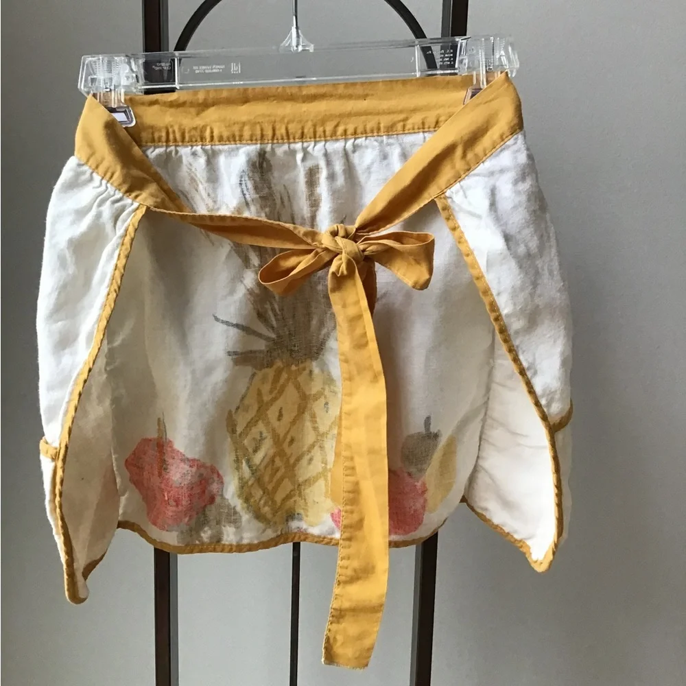 Vintage 2 Aprons Vera Neumann Retro 1960/1970 Half Apron Linen Gold Hostess‎ …